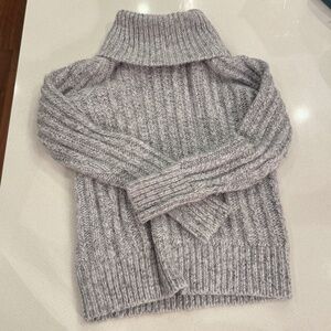Gray turtle neck sweater